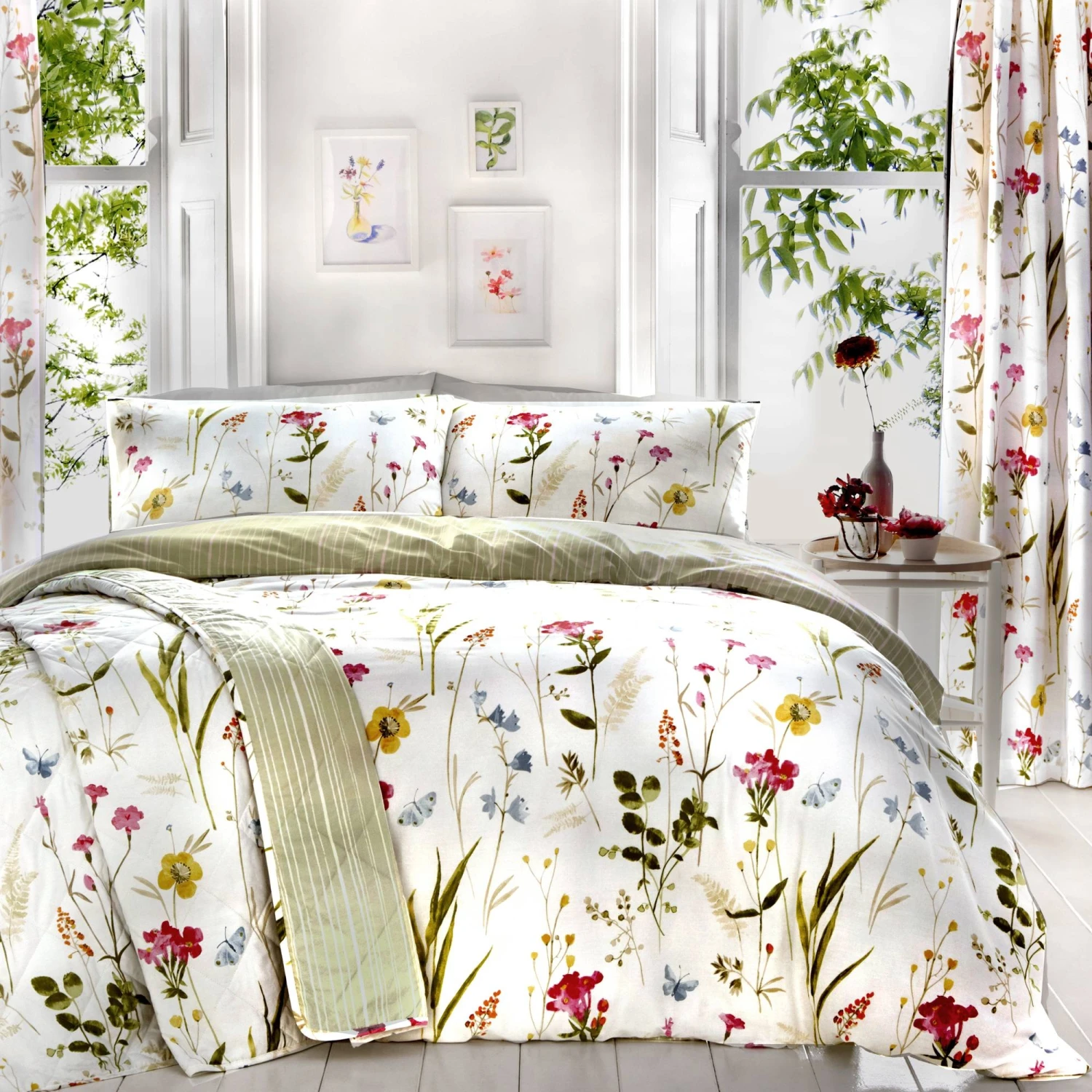 Dreams & Drapes Spring Glade Duvet Cover Set 1 Dreams & Drapes Spring Glade Duvet Cover Set