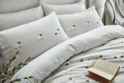 Sophie Allport Brushed Sheep Standard Pillowcase Pair Oatmeal -Bedding Sale Shop 33624 16526