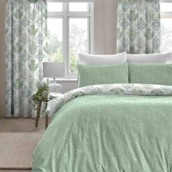 Dreams & Drapes Emily Duvet Cover Set Green