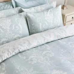 Laura Ashley Josette Duck Egg Duvet Set -Bedding Sale Shop 44299 6150
