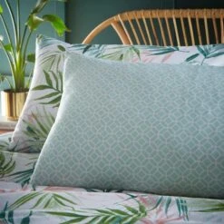 Furn Bali Palm Botanical Duvet Cover Set Green -Bedding Sale Shop 53564 25543