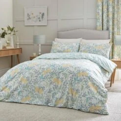 Dreams & Drapes Sandringham Duck Egg Duvet Cover Set