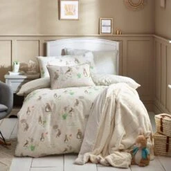 Classic Peter Rabbit Natural Duvet Cover Set -Bedding Sale Shop 54253 23331