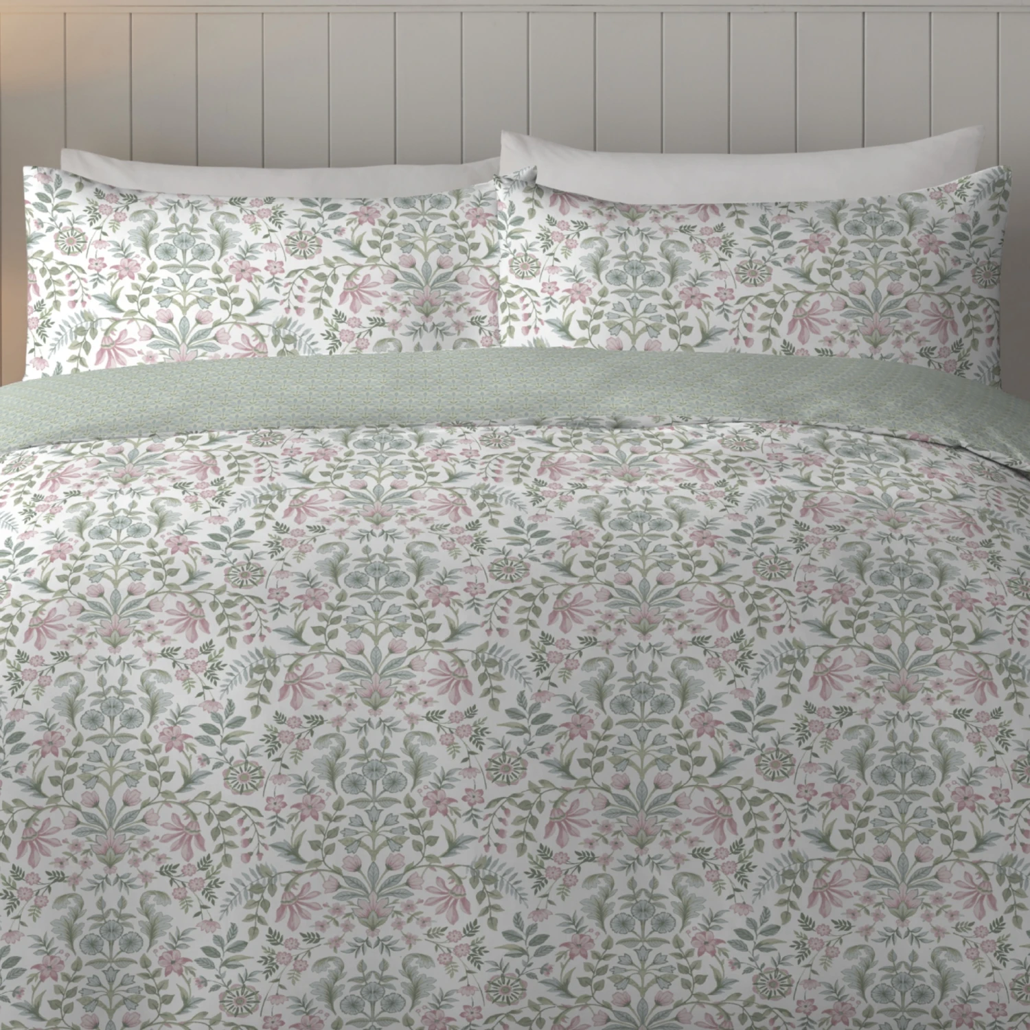 Appletree Bramwell Green Duvet Cover Set 2 Appletree Bramwell Green Duvet Cover Set - Image 2